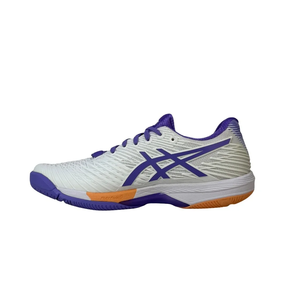 Asics Solution Speed FF 2 Tennis Shoes‎ Womens 9 White Amethyst 1042A136-104
